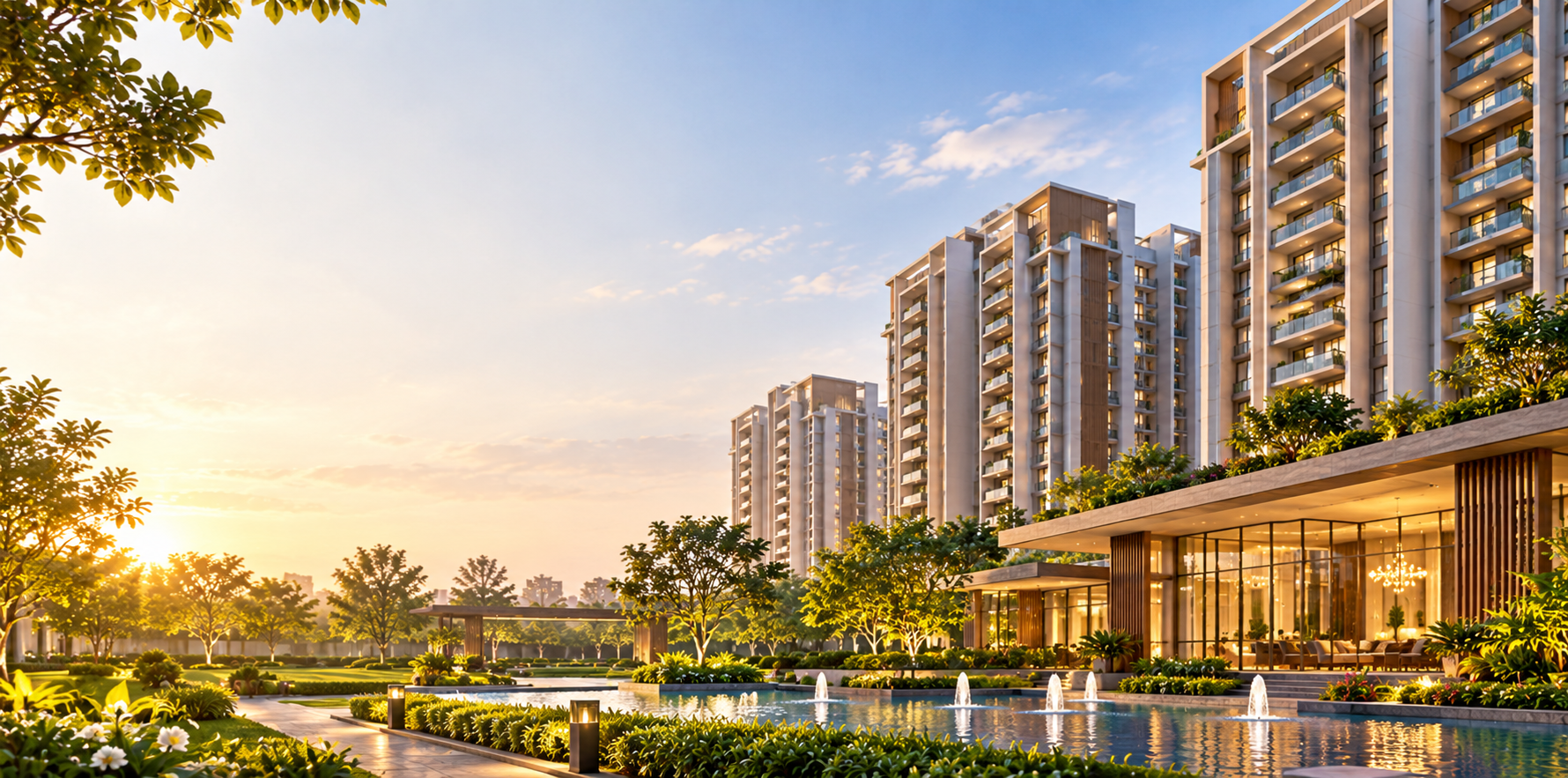 Prestige Palm Court luxury residential towers at Madhavaram, North Chennai